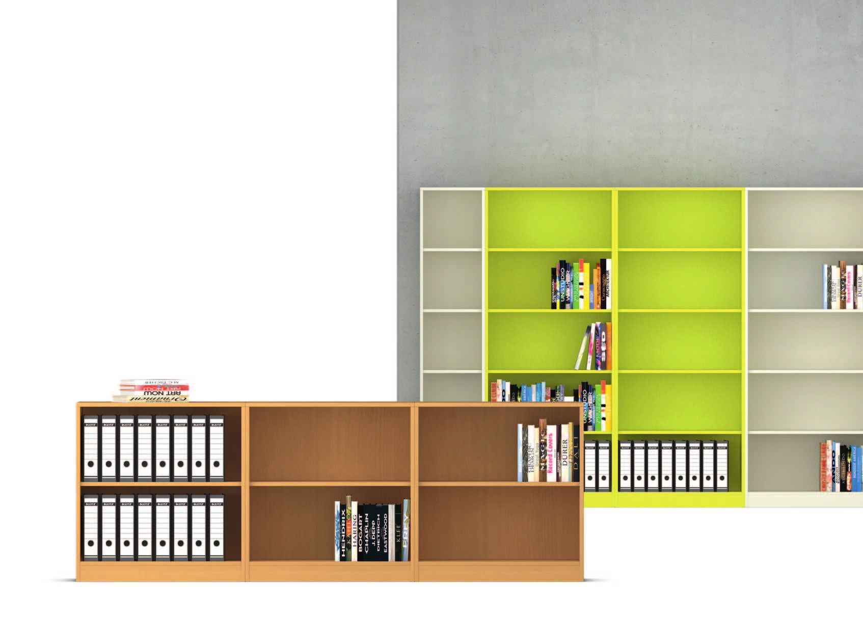 Serie 800, Regalschränke, 40 bis 80 cm breit. – knobel