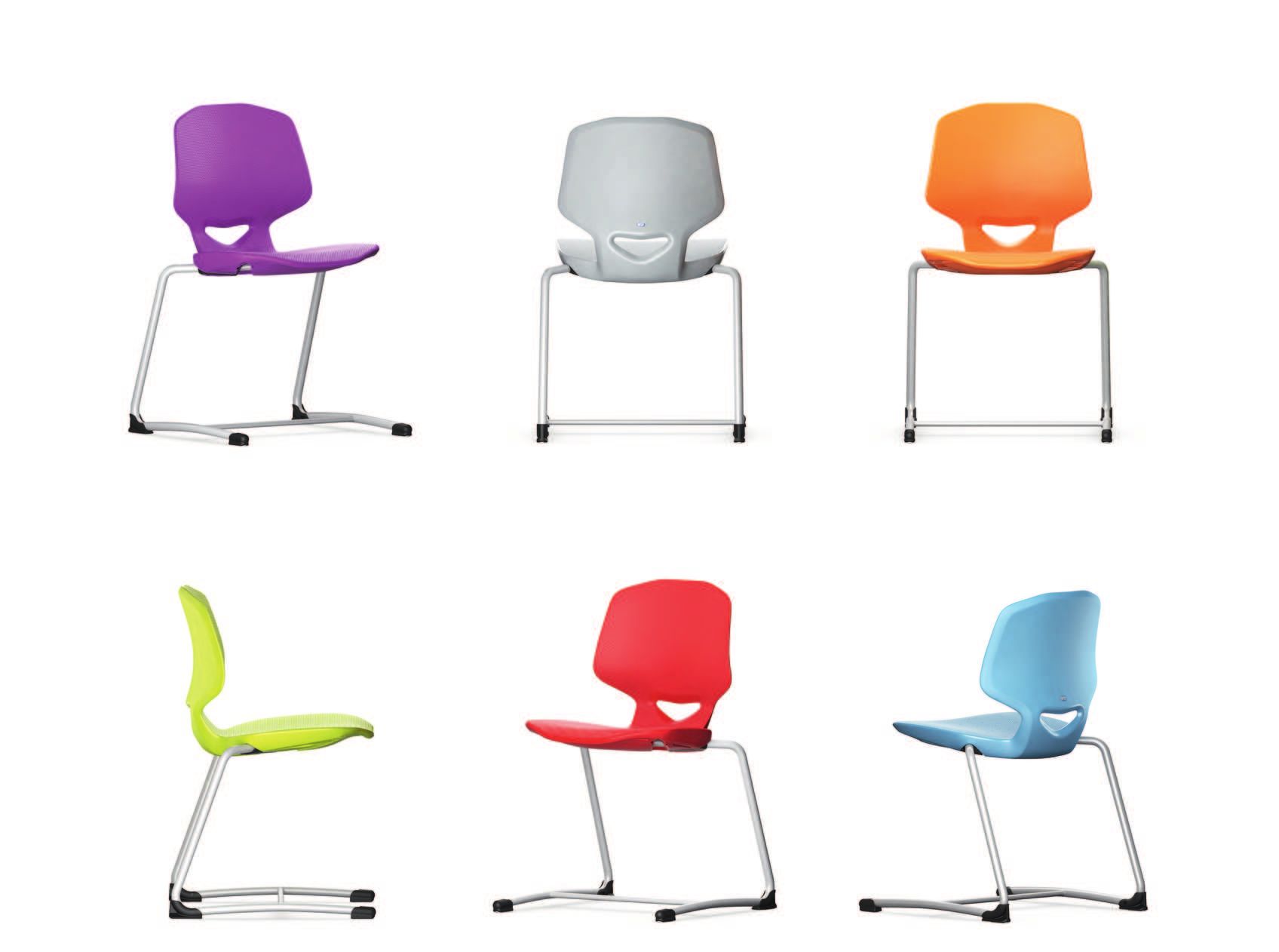 JUMPER Air Active, Vorwärts federnder Freischwinger für Schüler/innen