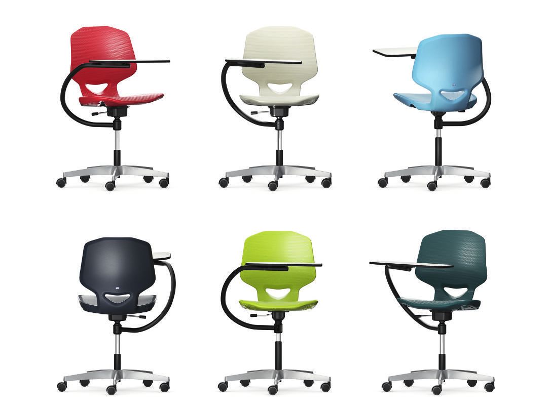 JUMPER Air Move, CollegeStuhl mit Tablar. knobel